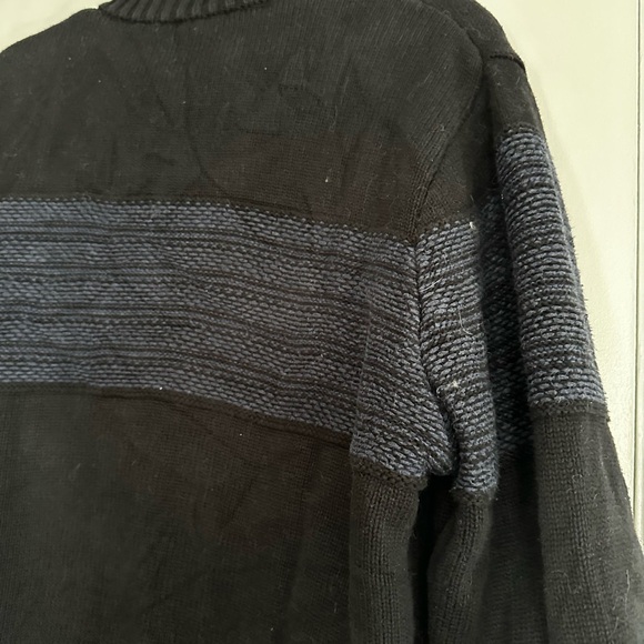 Telluride Clothing Company  XL Men’s Fleece Lined Blue & Black Full Zip Sweater. - Picture 13 of 16